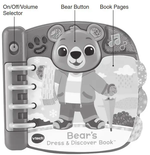 vtech Bear’s Dress and Discover Book - INTRODUCTION