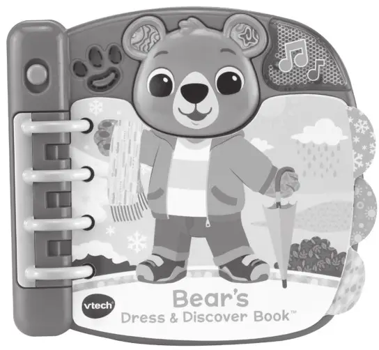 vtech Bear’s Dress and Discover Book - cover