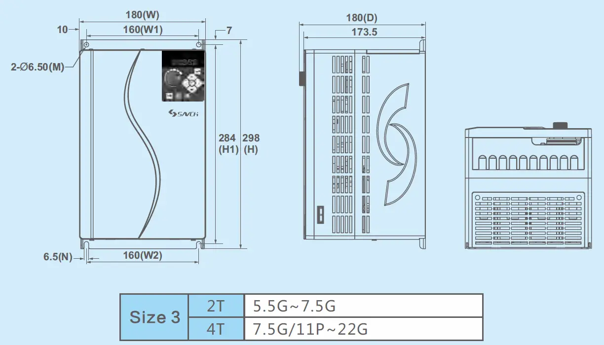 SAVCH S3100 A E Series Inverter General Vector Control 14