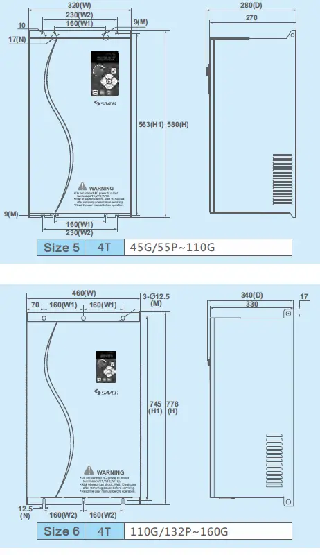 SAVCH S3100 A E Series Inverter General Vector Control 16