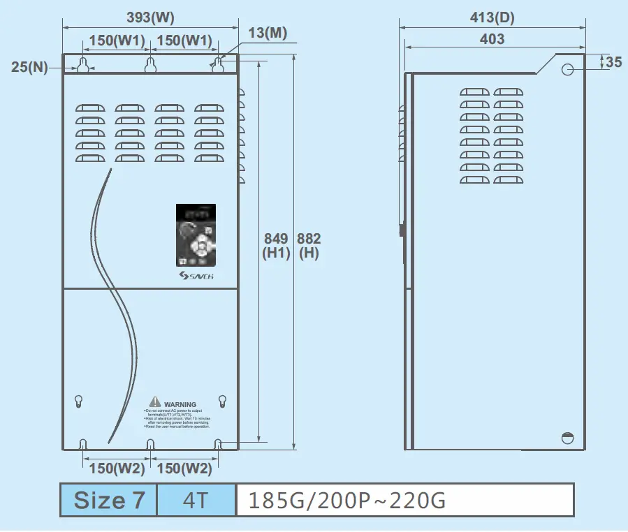 SAVCH S3100 A E Series Inverter General Vector Control 17