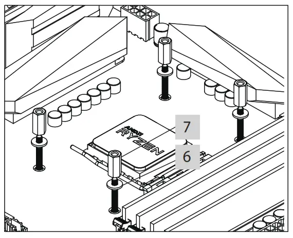 Xilence XC980 ARGB LED Water Coolers - Put the washer onto