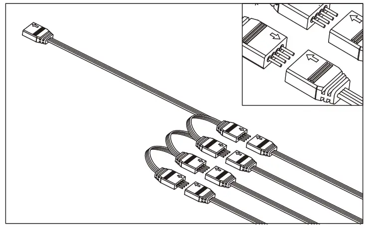 Xilence XC980 ARGB LED Water Coolers - RGB Splitter to connect