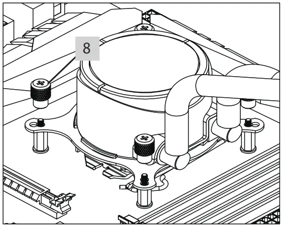 Xilence XC980 ARGB LED Water Coolers - knurled tightening