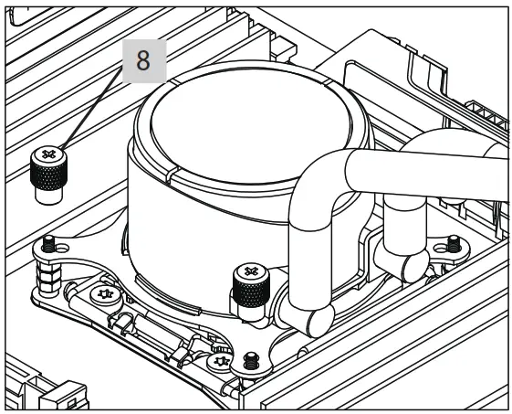 Xilence XC980 ARGB LED Water Coolers - knurled tightening1