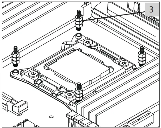 Xilence XC980 ARGB LED Water Coolers - standoff into
