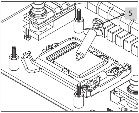 Xilence XC980 ARGB LED Water Coolers - thermal grease