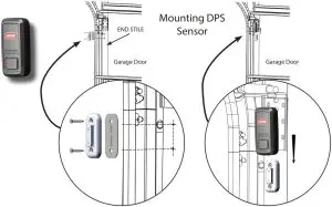 Mount DPS Module to Garage Door