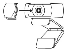 logitech C920s Pro HD Webcam - ATTACH THE PRIVACY SHUTTER 1