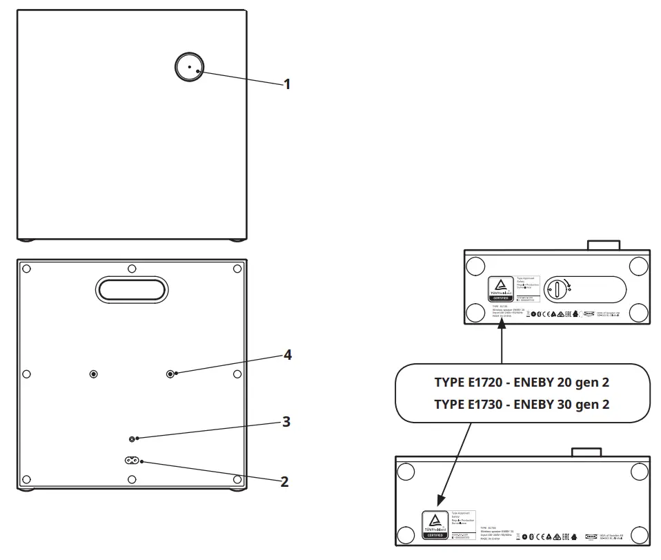 IKEA ENEBY 20×20 cm Bluetooth Speaker- ENEBY 30