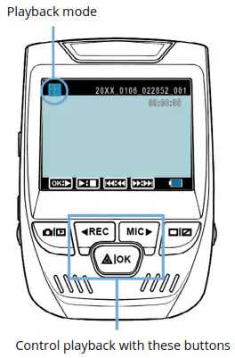 ReXiNG Dash Cam V1 Basic - Video Playback