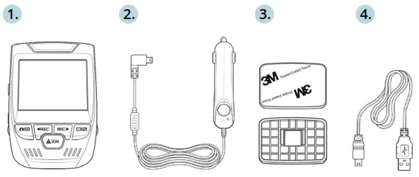 ReXiNG Dash Cam V1 Basic - What’s in the box