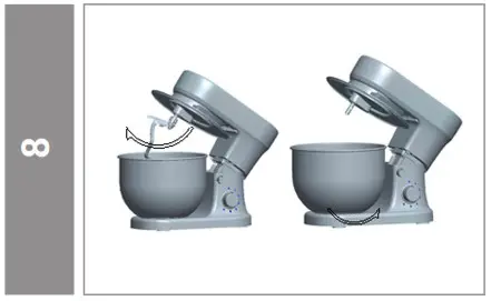 BluMill SL-9831 Stand Mixer -Detach the accessory