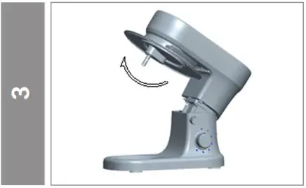 BluMill SL-9831 Stand Mixer -Fit the lid