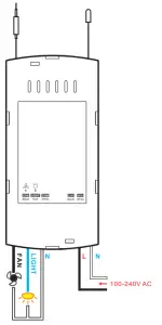 SONOFF iFan03 Wi-Fi Ceiling Fan and Light Controller - fig3