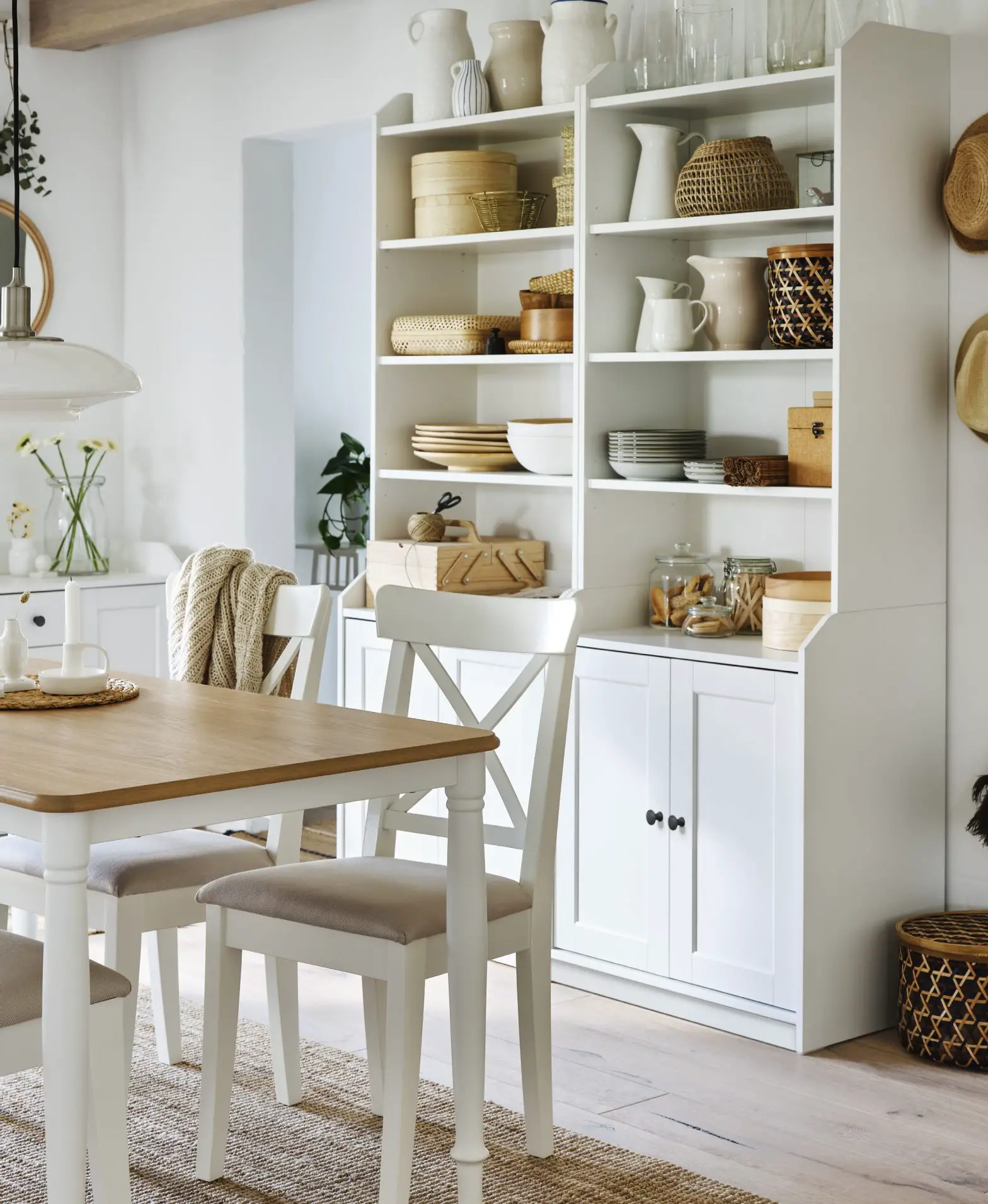 HAUGA high cabinet with 2 doors.