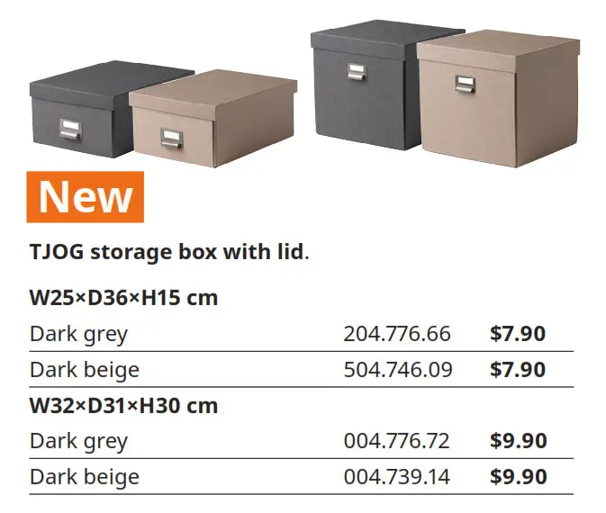 TJOG storage box with lid.