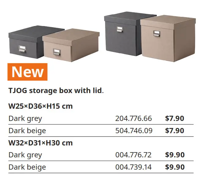 TJOG storage box with lid