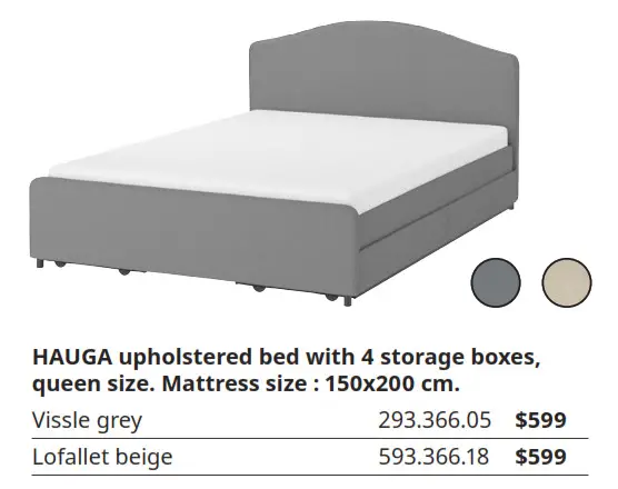 Upholstered bed frames with storage boxes 3