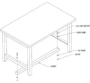 GLOBAL INDUSTRY B2334698 Bench-In-A-Box Technical -Technical Workbenchff