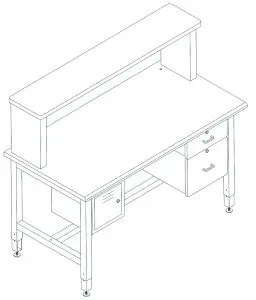 GLOBAL INDUSTRY B2334698 Bench-In-A-Box Technical --Technicald