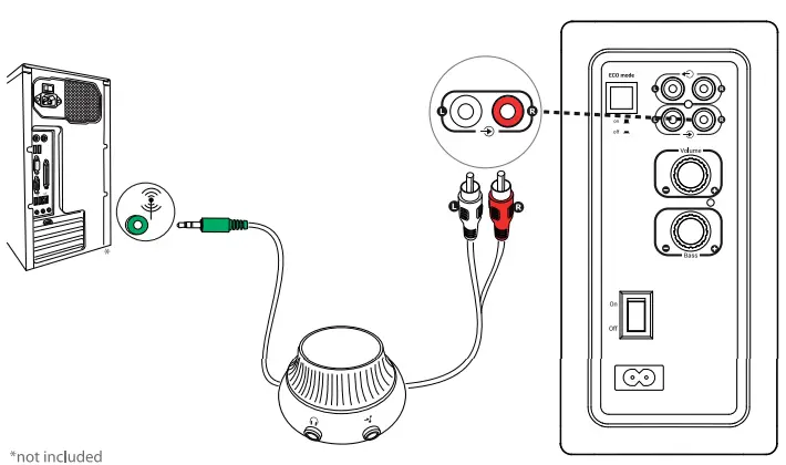 Trust 19367-02 BT Tytan 2.1 Speaker Set with Bluetooth- CONNECT