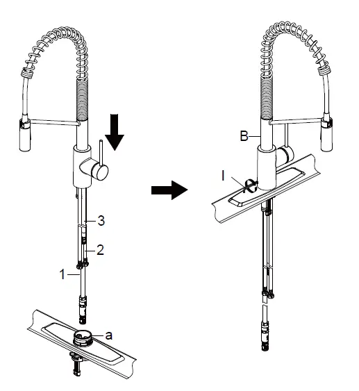 Installing the faucet