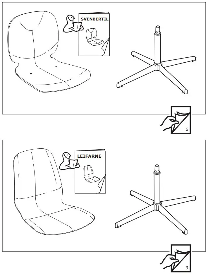 IKEA BALSBERGET Chair Frame Instruction Manual - Read User Manual