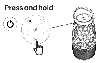 AOMAIS L12 Torch Light Outdoor Bluetooth Speaker - Button 2