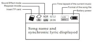RETEKESS V115 AM FM SW Full Band Stereo Radio Recorder - screen Disply