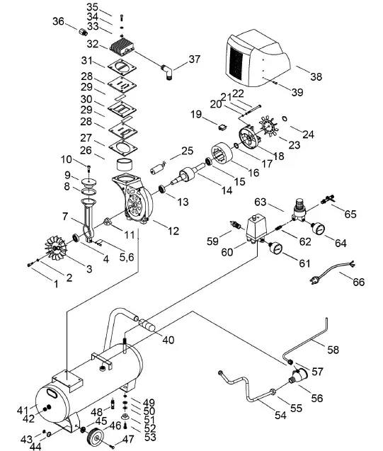 Clarke RANGER 7-260 Oil Free Air Compressor fig 19