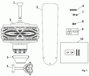 Beacon LIGHTING Lucci Grenada Series Ceiling Fan - BEFORE INSTALLATION