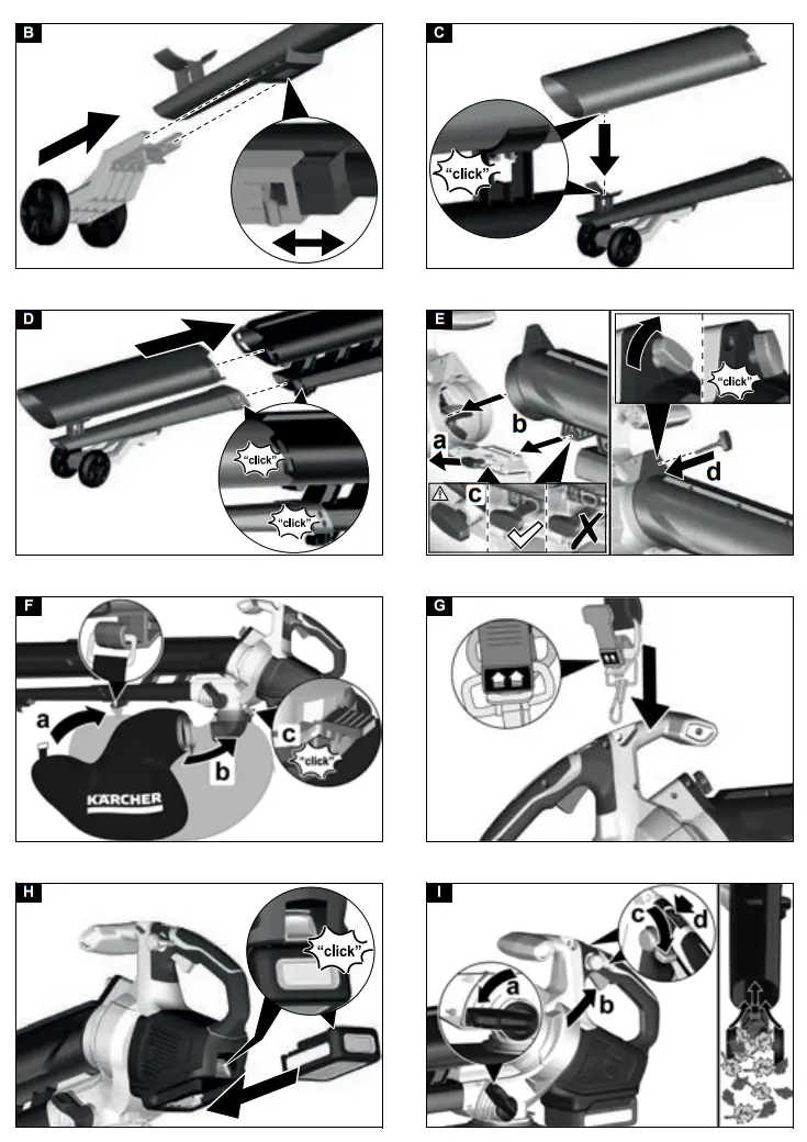 KARCHER BLV 18 200 Leaf Blower and Blower Vac Battery - fig 1