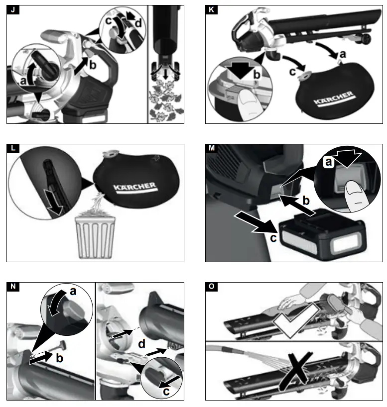 KARCHER BLV 18 200 Leaf Blower and Blower Vac Battery - fig 2