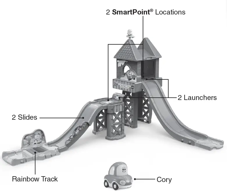 vtech 80-527400 Go! Go! Cory Carson 3 in 1 Motorssori Playground fig 2