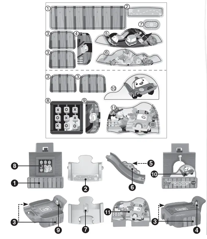 vtech 80-527400 Go! Go! Cory Carson 3 in 1 Motorssori Playground fig 6