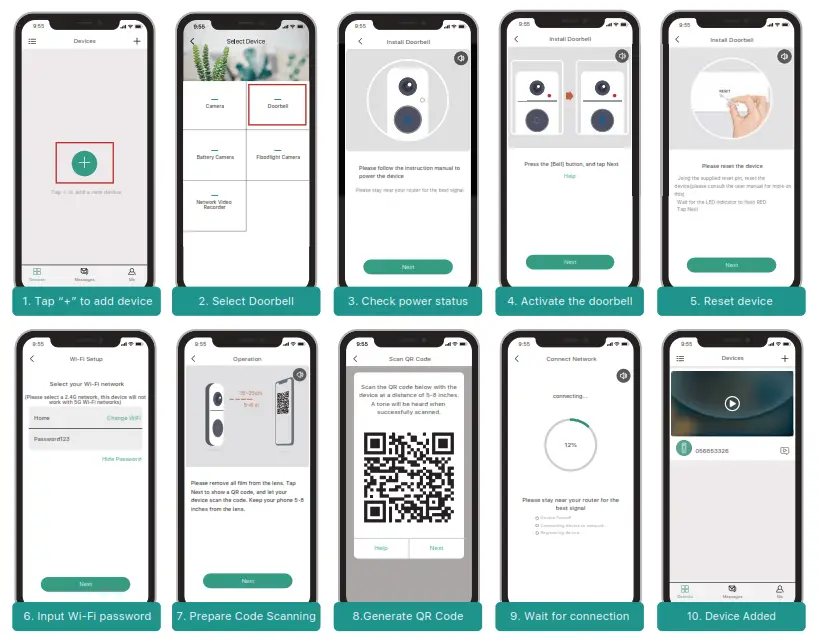 Shenzhen Joystek Intelligence J6 Wireless WiFi Video Doorbell Camera - your doorbell 2