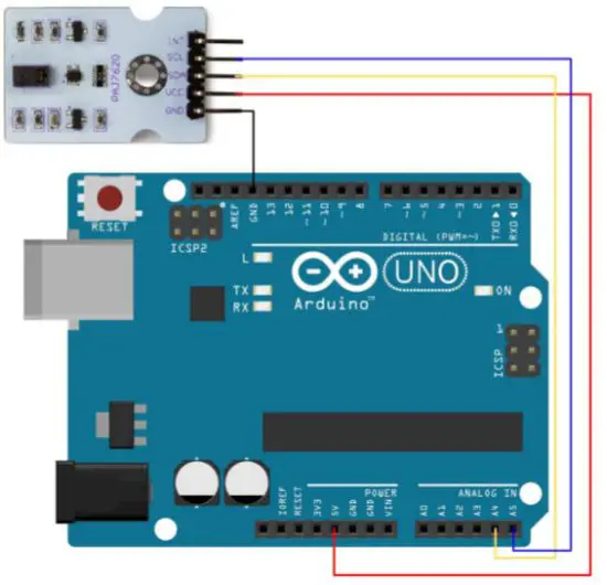 WHADDA WPSE358 Gesture Recognition Sensor Module - Wiring description
