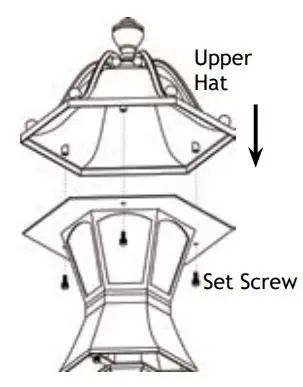 AMP Lighting APL-3023-4-B-BZ Low Voltage Landscape Lighting - Part of Hat