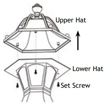 AMP Lighting APL-3023-4-B-BZ Low Voltage Landscape Lighting - Remove Upper Part of Hat