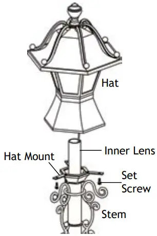 AMP Lighting APL-3023-4-B-BZ Low Voltage Landscape Lighting - Remove the Hat