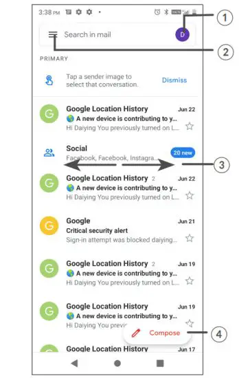 alcatel 1L Pro Smartphone - Gmail