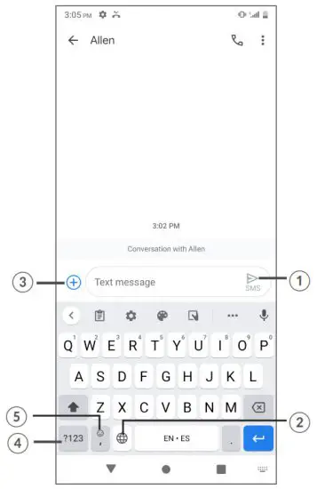 alcatel 1L Pro Smartphone - Messaging