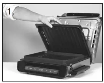 GEORGE FORMAN Contact Smokeless Grill - CLEANING