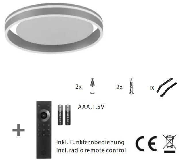 Paul Neuhaus 8414 60 LED Ceiling Light - fig