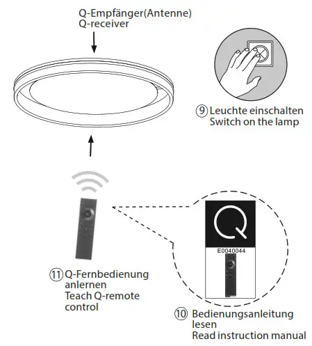 Paul Neuhaus 8414 60 LED Ceiling Light - remote