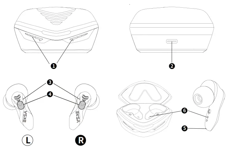 EKSA GT1 True Wireless Earphone - Overview