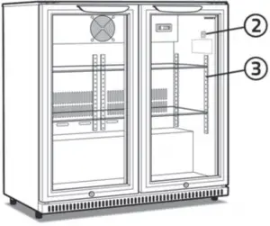 HUSKY Bar Drinks Chiller - Exploded Diagrams 1