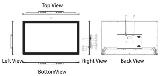 OUTFORM T432S11 32 Inch Touch Display - TOUCH DISPLAY Exterior Components