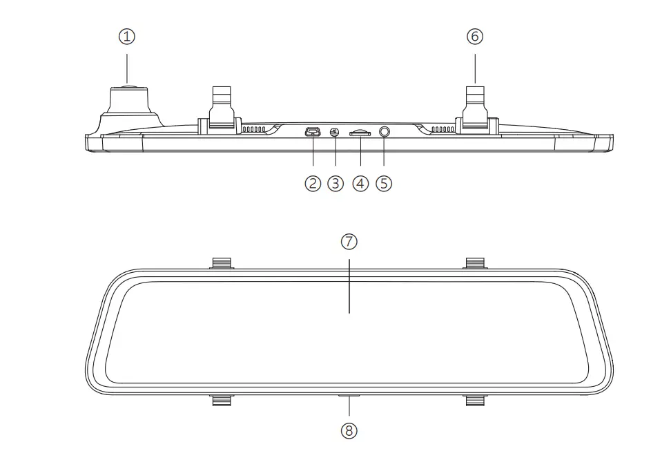 WOLFBOX-G840S-Touch-Screen-Streaming-Mirror-Dual-DasH-Camera-1